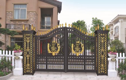 喀什歐式鋁藝大門安裝費用-安誠護欄廠家